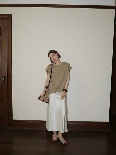 Satin A-Line Skirts